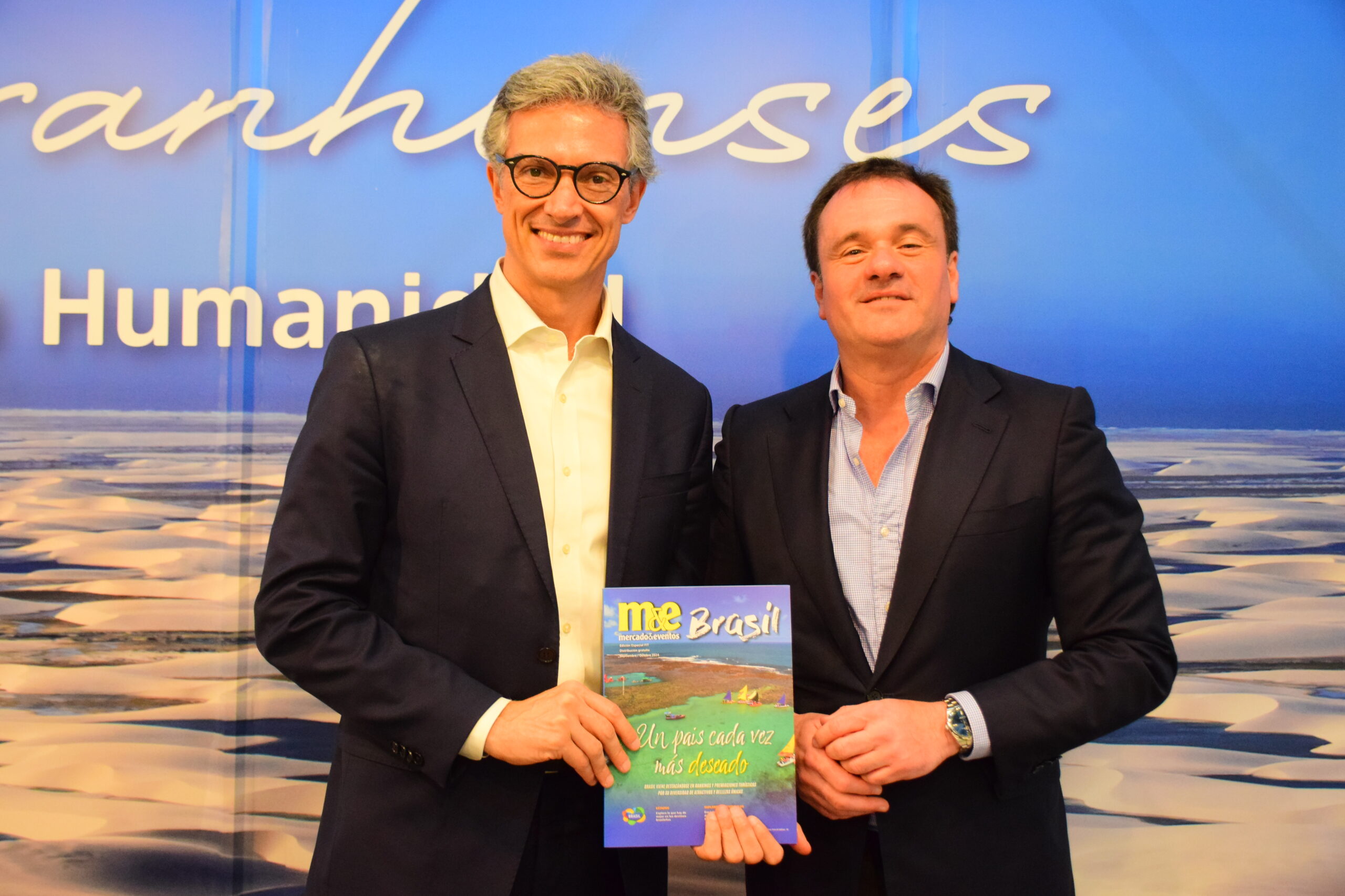 Marco Ferraz, da Clia Brasil e Juan Pablo Maglier, da Clia Argentina