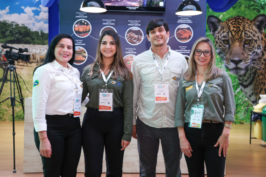 Marlise Gasparetto, Isadora Rocha, Breno Amorim, e Débora Bordin, do Fundtur