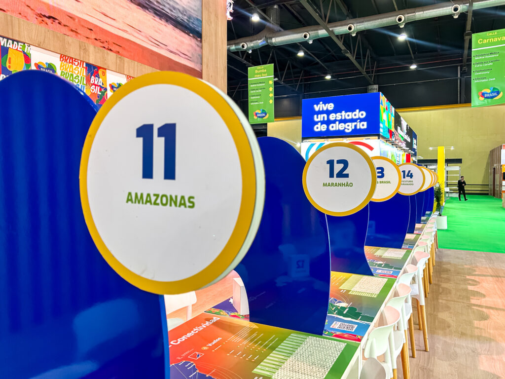 O Amazonas e o Maranhão estão expondo no estande da Embratur