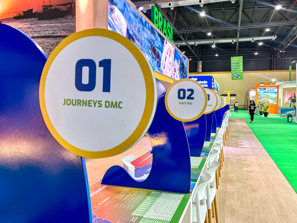 O Visit Rio e a Journeys DMC estão expondo no estande da Embratur