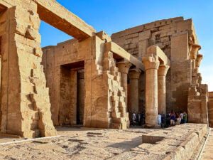 O templo de Kom Ombo é dedicado a dois deuses