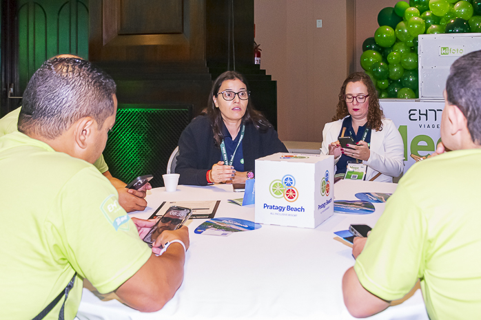Os agentes puderam tirar uas dúvidas sobre os produtos do Pratagy Beach All Inclusive