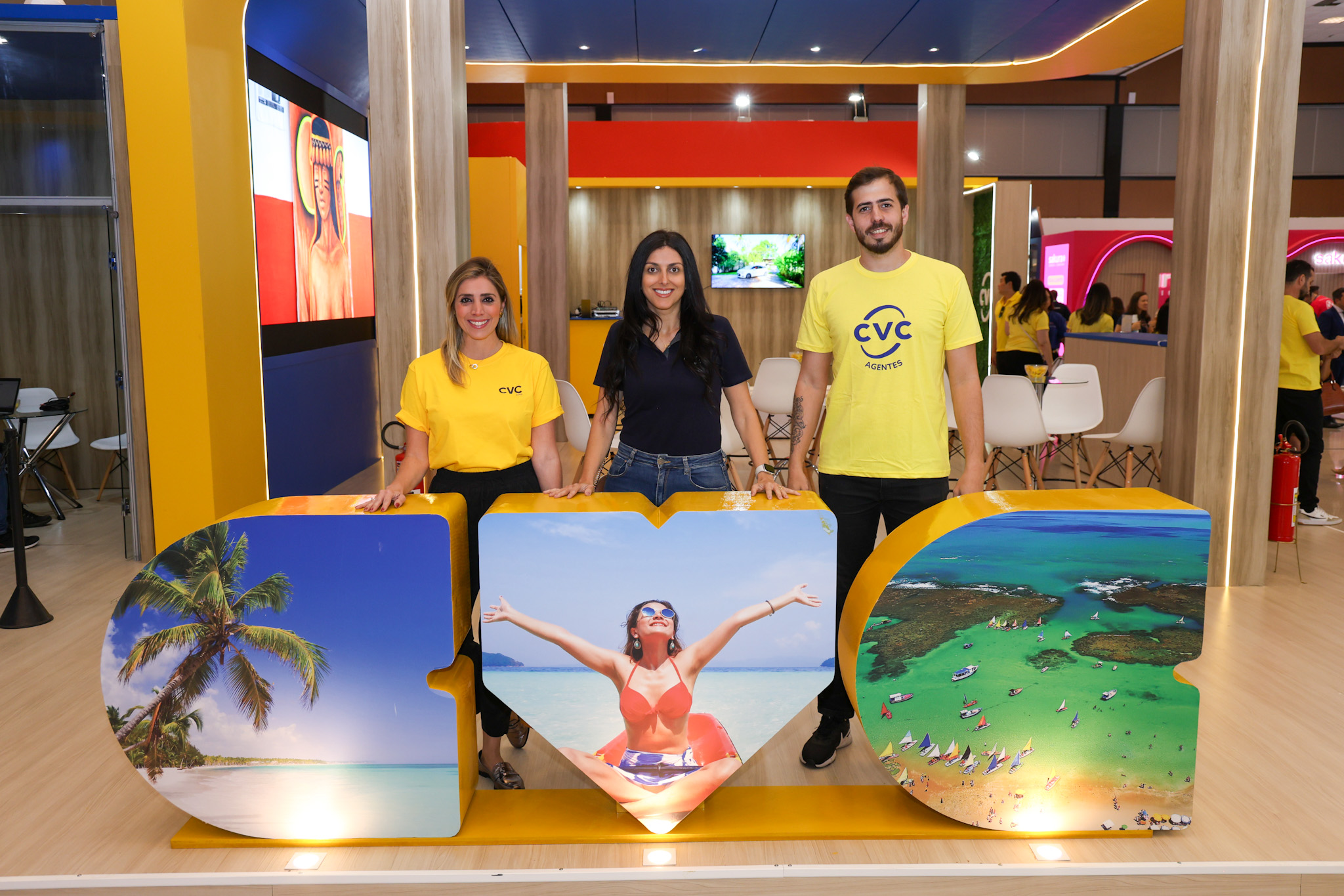 Paula Rorato, Nathalia Pacheco e Yago Masid, da CVC Corp