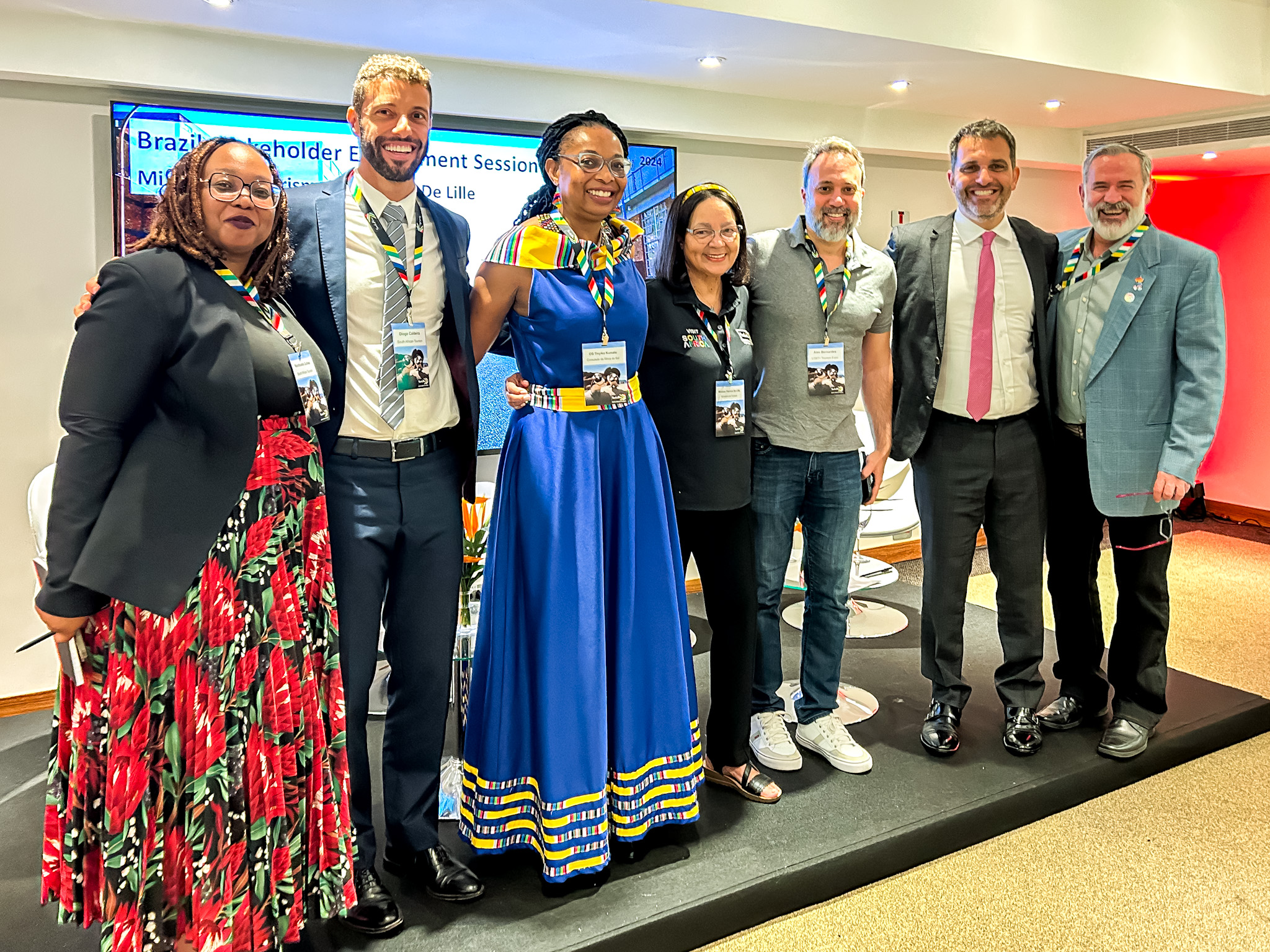 Represetantes do turismo da África do Sul em interação com o trade brasileiro Represetantes do turismo da África do Sul em interação com o trade brasileiro