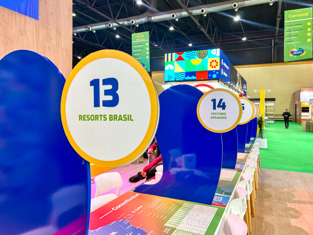 Resorts Brasil e o Festuris Gramado estão expondo no estande da Embratur
