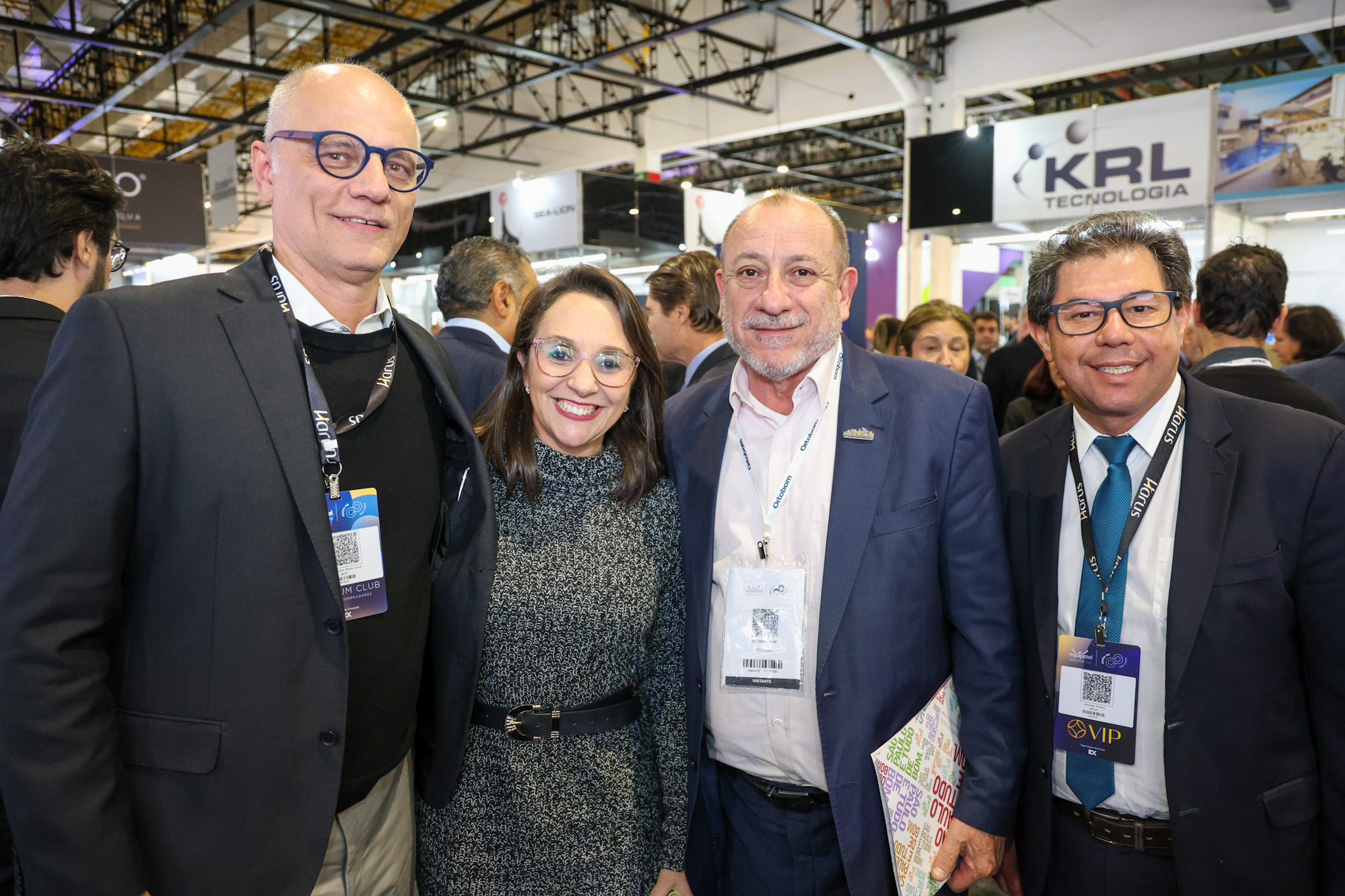 Ricardo Roman, Renata Abreu, Toni Sando e Armando Ferreira, da ABIH-MA Ricardo Roman, Renata Abreu, Toni Sando e Armando Ferreira, da ABIH-MA