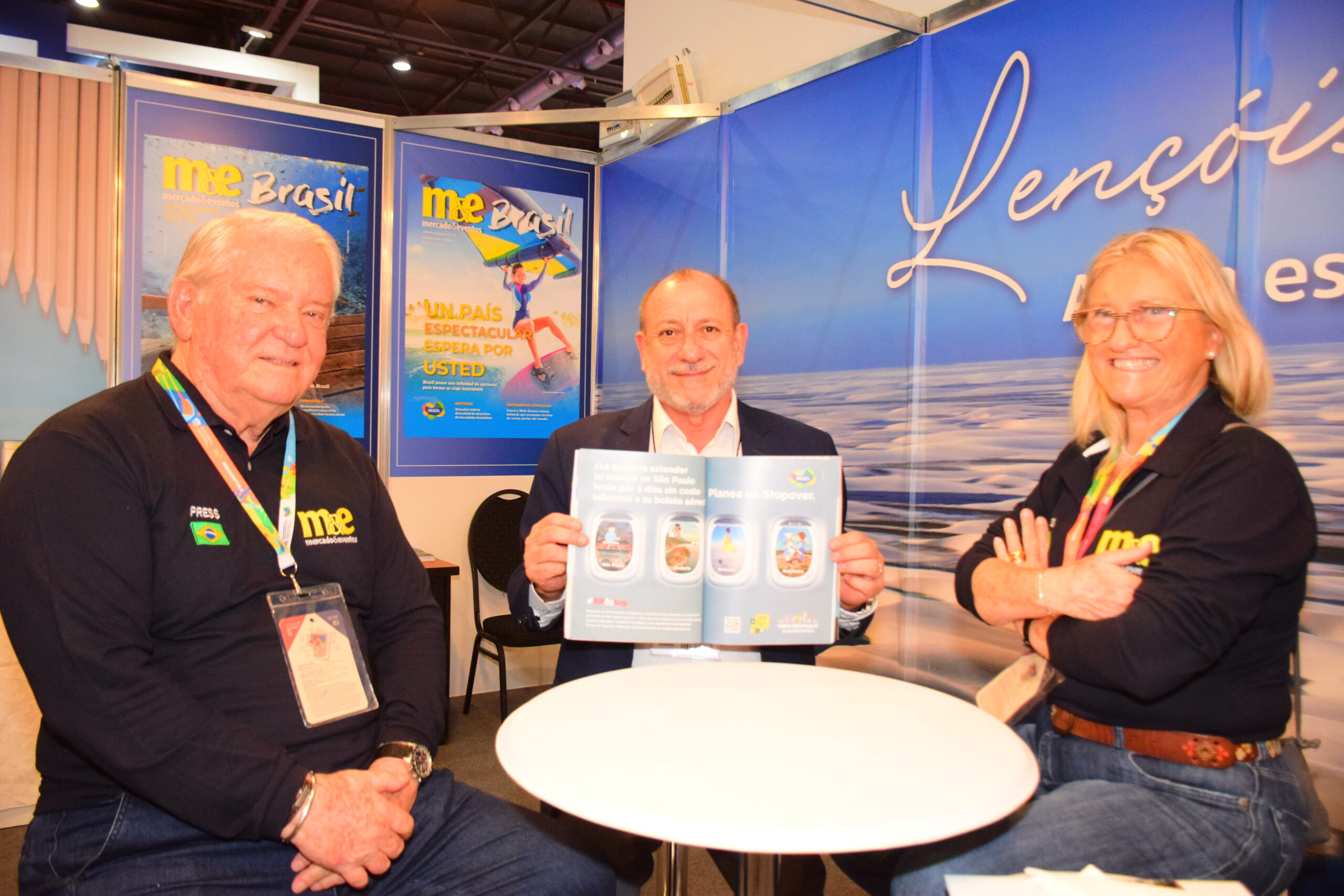 Roy Taylor e Rosa Masgrau, do M&E com Toni Sando, do SPCVB