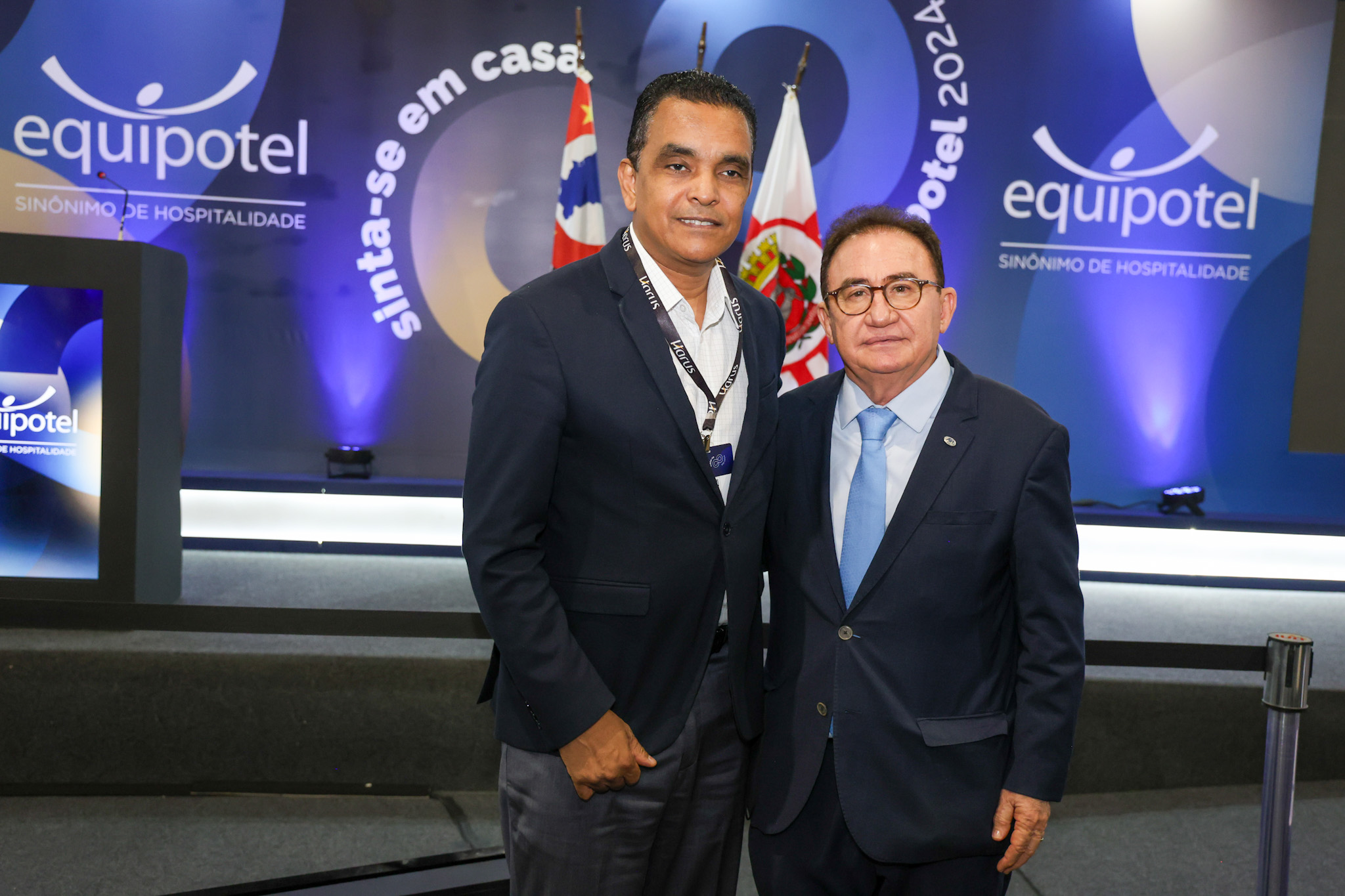 Rui Alve, secretário de Turismo da Cidade de São Paulo e Manoel Linhares, presidente da ABIH Nacional