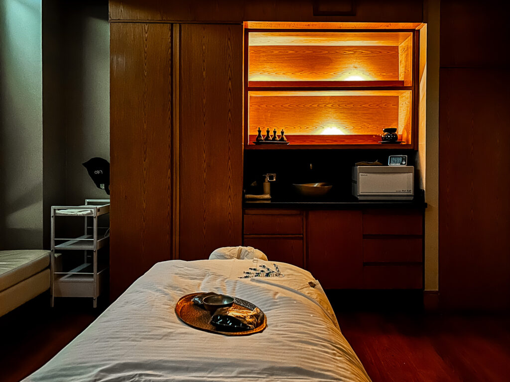 Sala de massagem do SPA no Fairmont Nile City Hotel