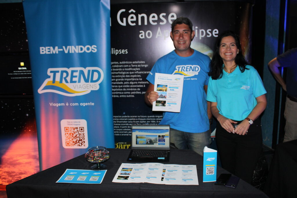 Thiago Lavorato e Andrea Costa, da Trend Viagens