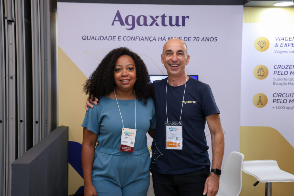 Vilmara Souza e Marcelo Rossi, da Agaxtur
