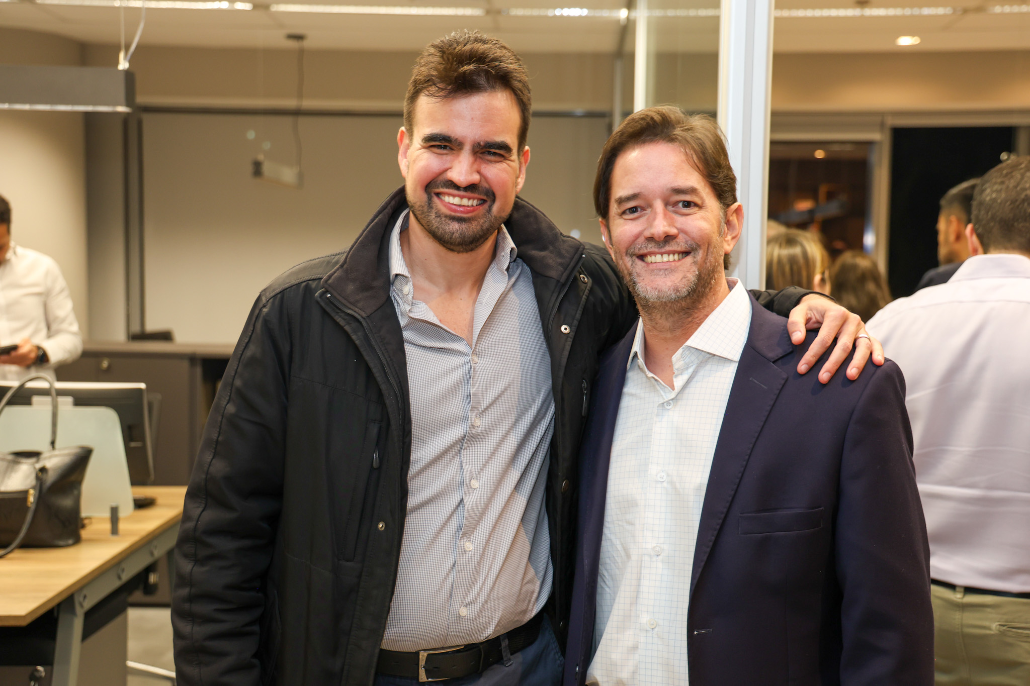 Vitor Megale, da BeFly, e Diego Lopes, da ITA Airways Vitor Megale, da BeFly, e Diego Lopes, da ITA Airways
