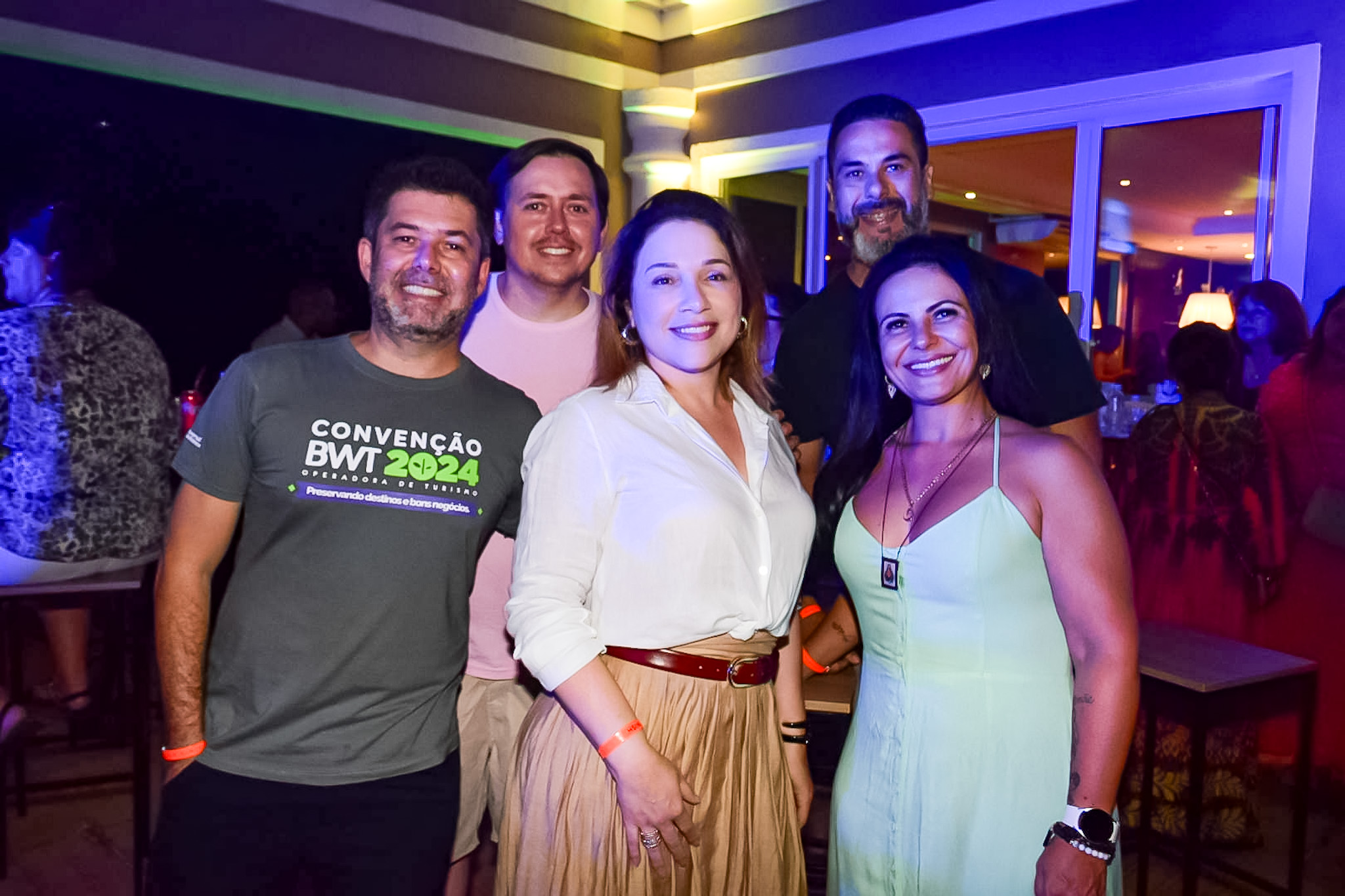 A festa de boas-vindas foi um momento de descontração entre os agentes de viagens A festa de boas-vindas foi um momento de descontração entre os agentes de viagens