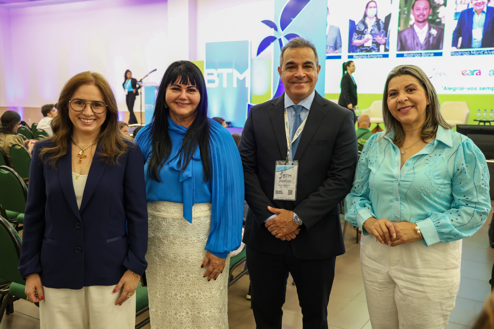 Ana Carolina Medeiros, presidente da Abav Nacional, Rosângela Marçal, do Aqua e IGR das Águas Quentes, Breno Mesquita, do BTM, e Eliza Virginia, deputada Federal da Paraíba Ana Carolina Medeiros, presidente da Abav Nacional, Rosângela Marçal, do Aqua e IGR das Águas Quentes, Breno Mesquita, do BTM, e Eliza Virginia, deputada Federal da Paraíba