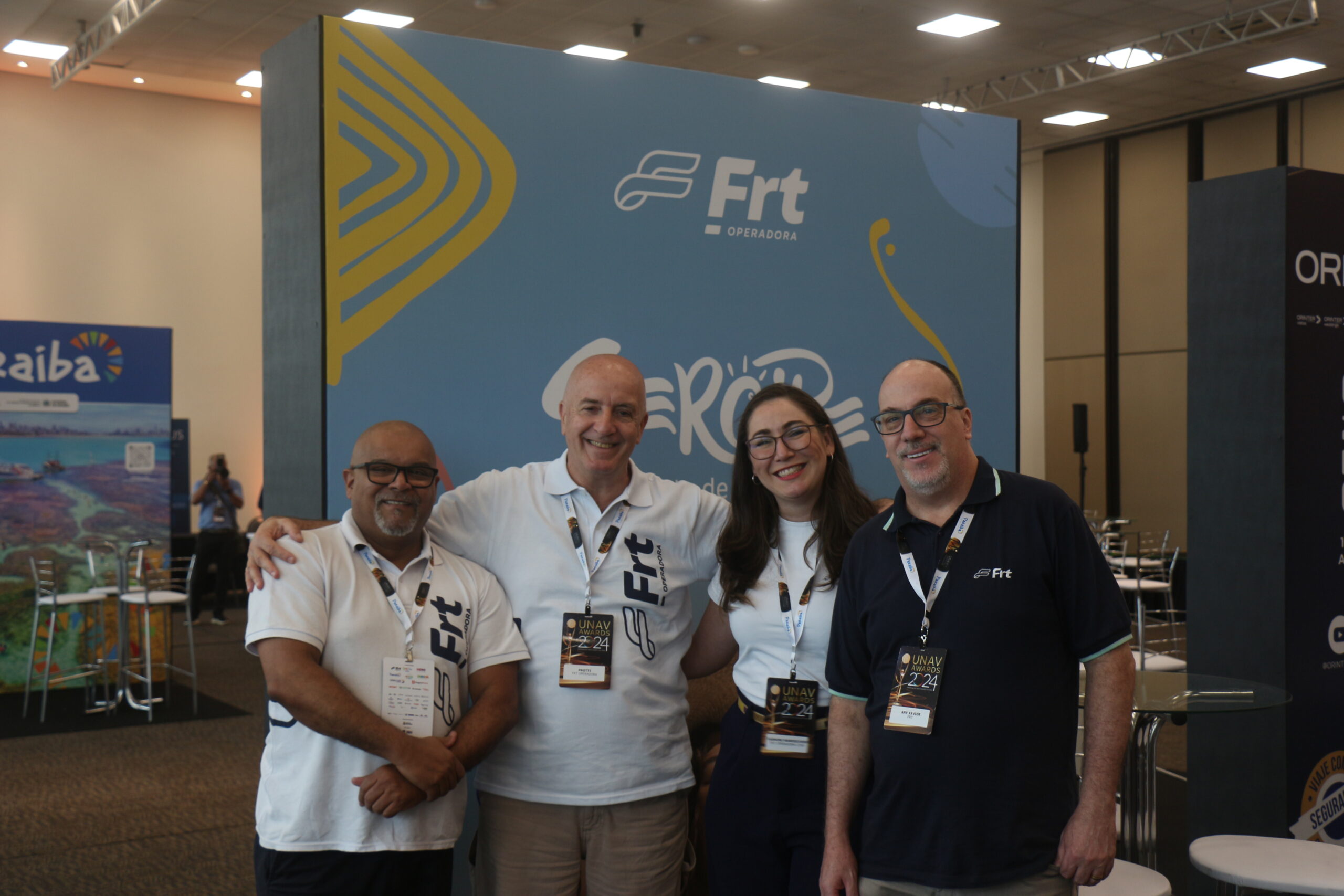 Ary Xavier, Yasmine Wandscheer, Sérgio Silva e Sérgio Protti, da FRT Ary Xavier, Yasmine Wandscheer, Sérgio Silva e Sérgio Protti, da FRT
