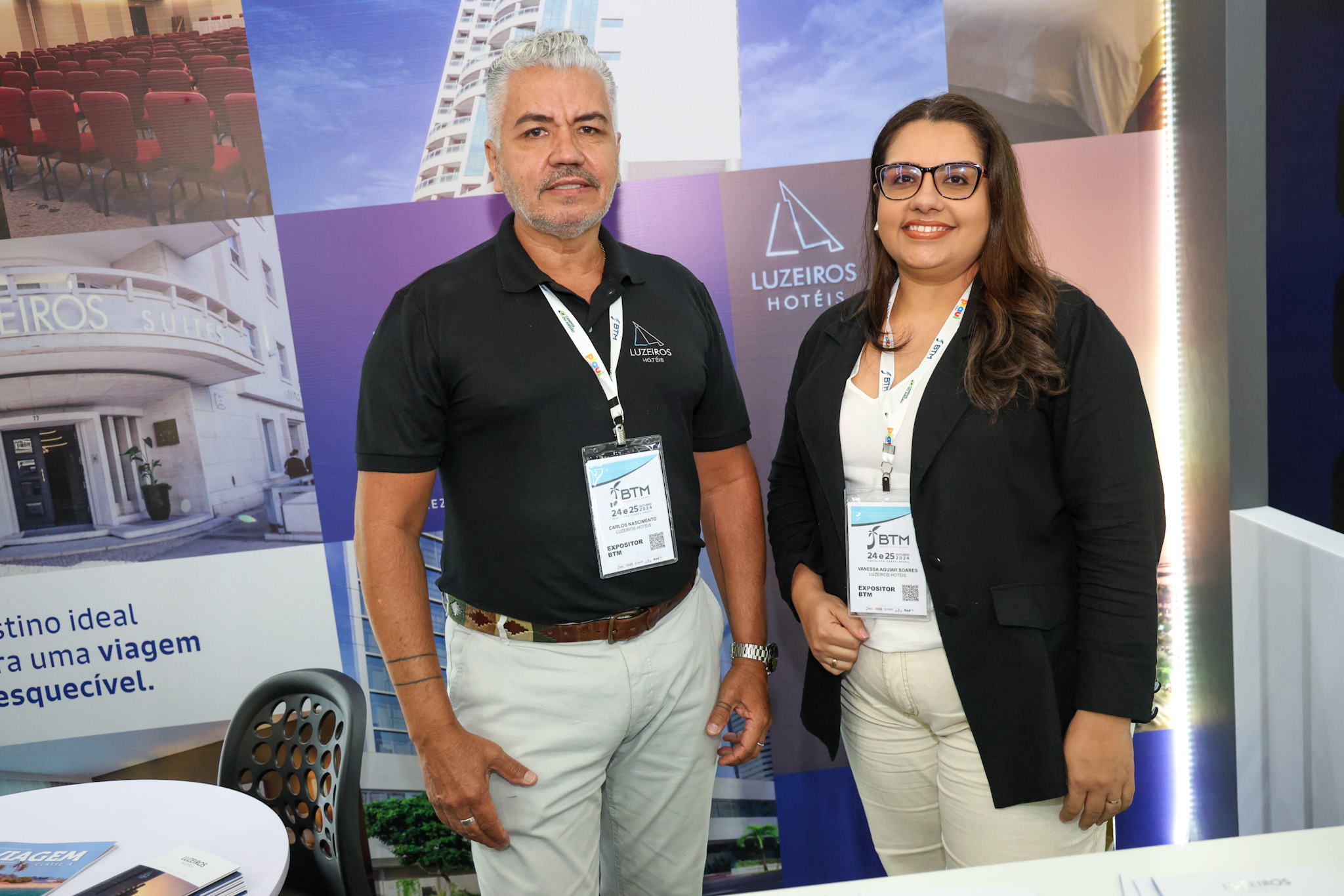 Carlos Nascimento e Vanessa Aguiar Soares, do Luzeiros Hotéis Carlos Nascimento e Vanessa Aguiar Soares, do Luzeiros Hotéis