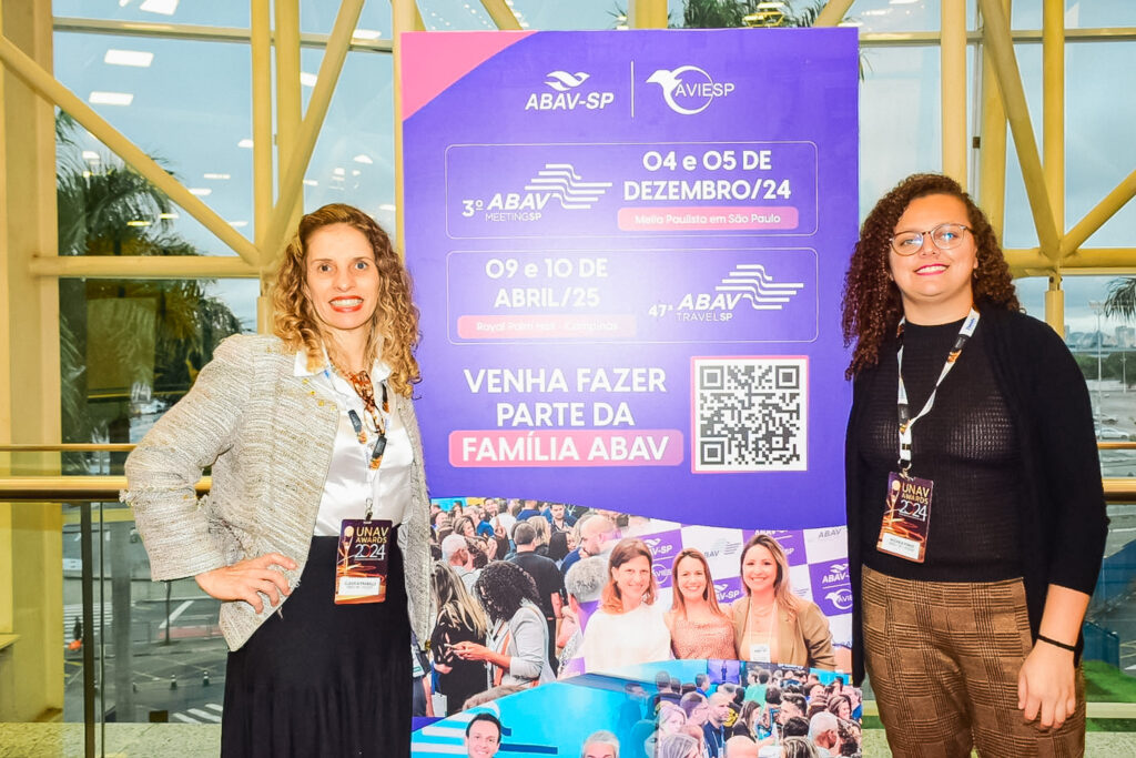 Claudia Traballi e Michele Pinho, da Abav|Aviesp