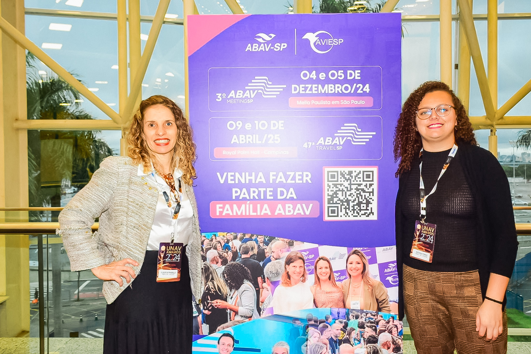 Claudia Traballi e Michele Pinho, da Abav|Aviesp