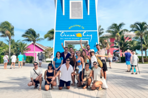 Convidados curtiram um dia inteiro na ilha privativa da armadora nas Bahamas (Manuela Miniguini/M&E)