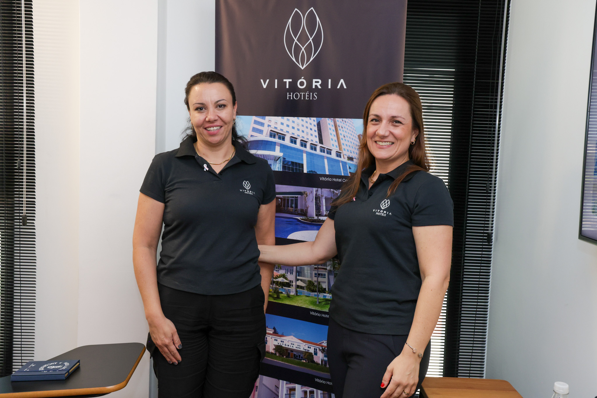 Danubia Batagello e Melissa Lourencini, do Vitória Hotéis Danubia Batagello e Melissa Lourencini, do Vitória Hotéis