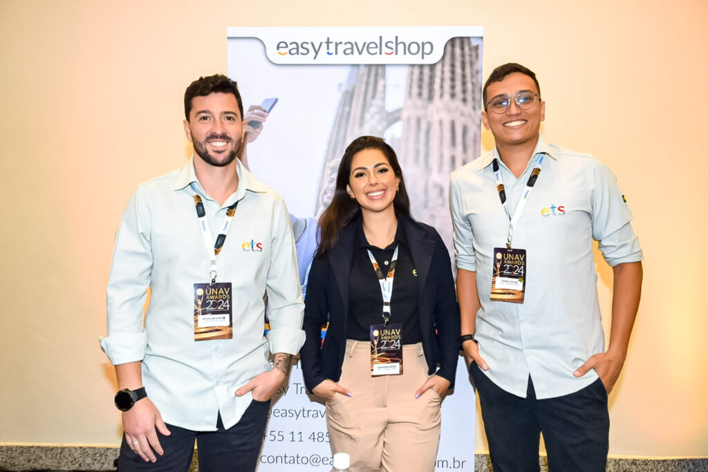 Douglas Diniz, Giovanna Bozza e Breno Golob, da ETS