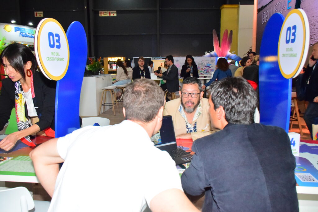 Durante todo o dia, a Rio Del Cristo Turismo fez atendimentos com agentes de viagens da Argentina