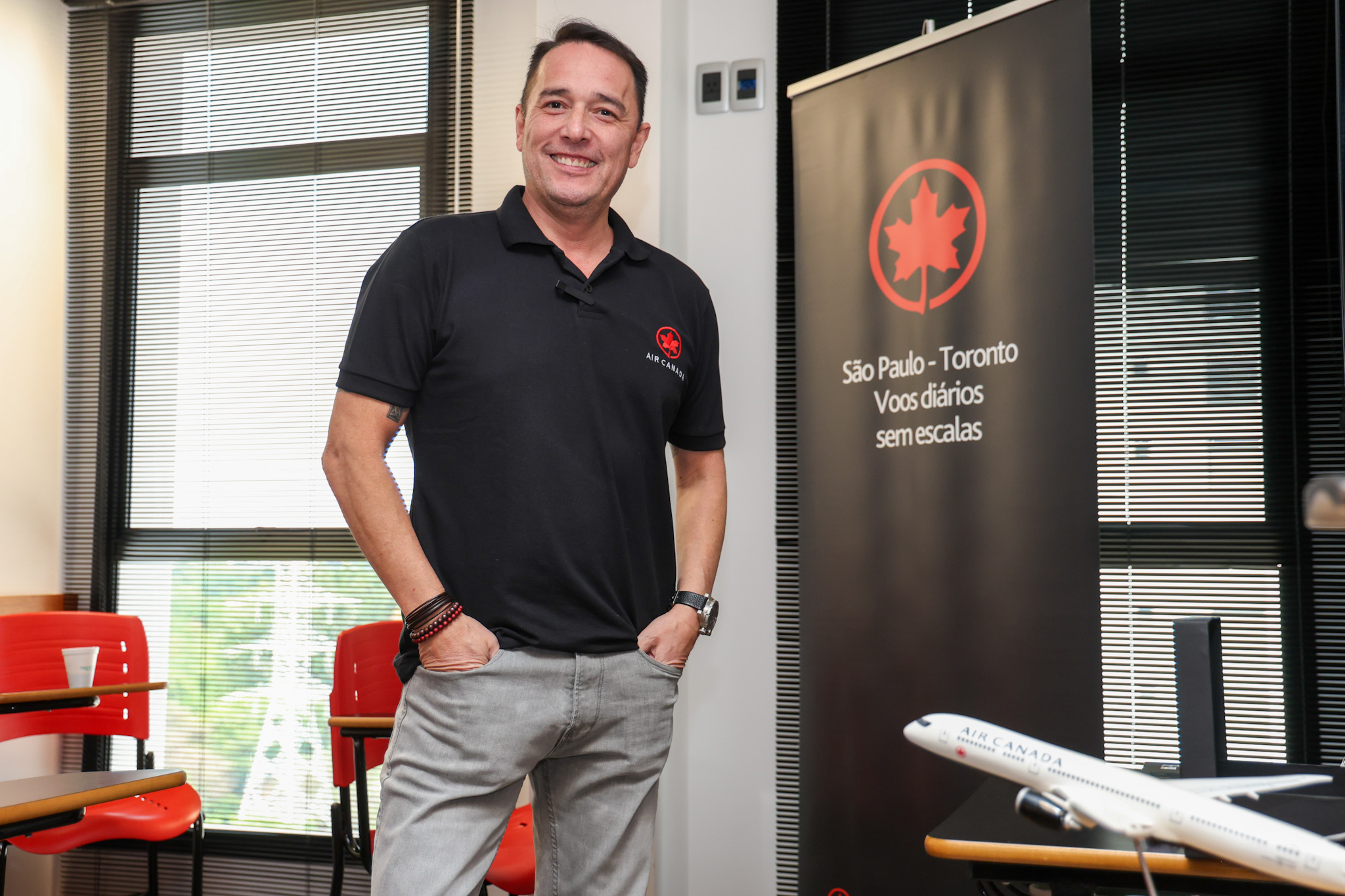 Ernesto Airosa, da Air Canadá Ernesto Airosa, da Air Canadá