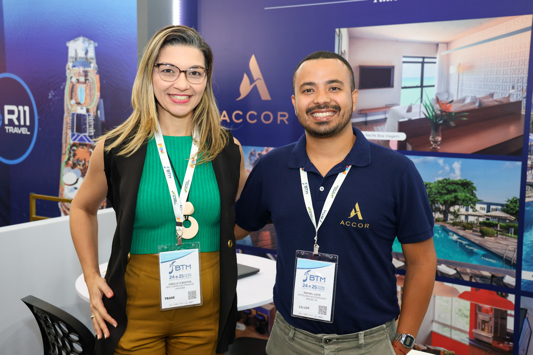 Giselle Bastos e Rafael Leite, da Accor Giselle Bastos e Rafael Leite, da Accor