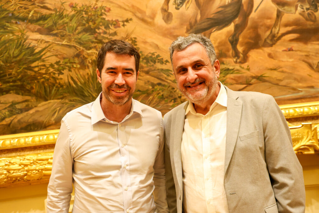 Henrique Constantino, e Claiton Armelin, da Agaxtur