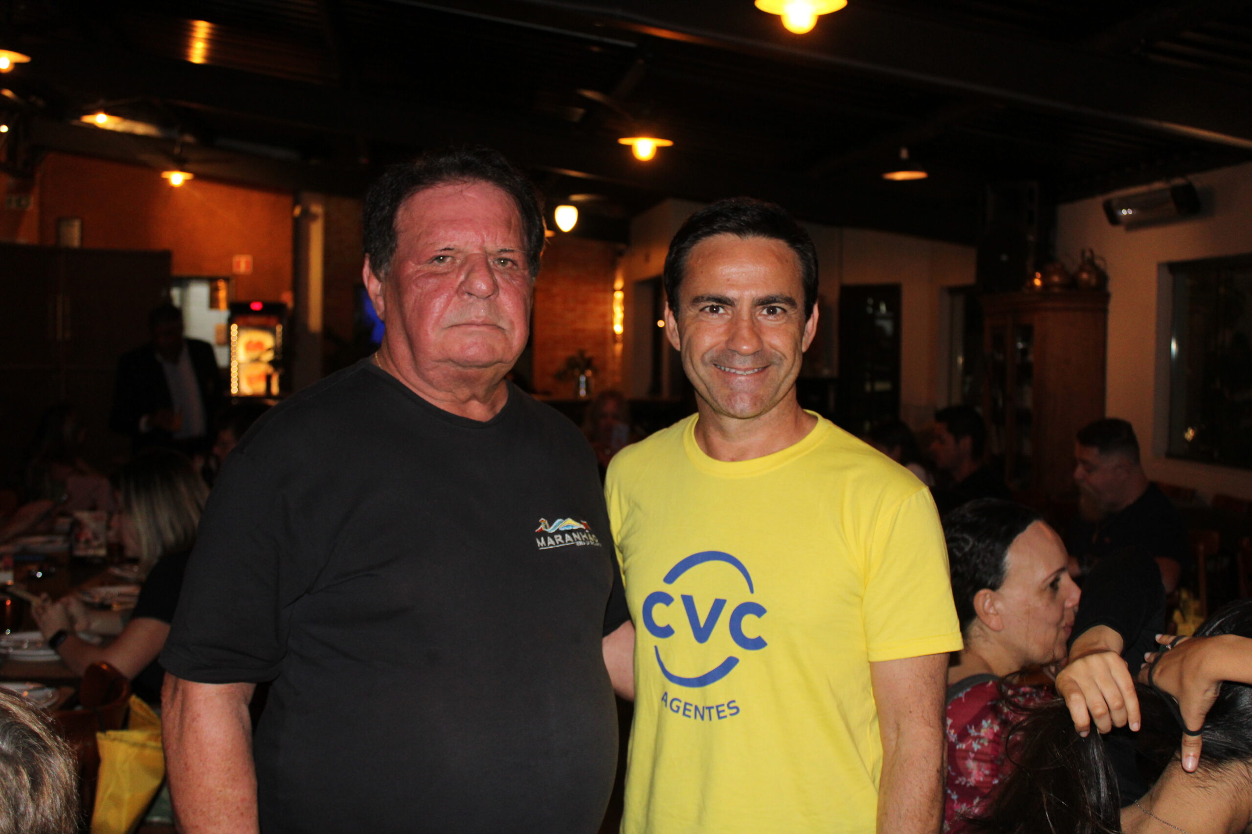 Airton Abreu, do Maranhão com Rogério Mendes, da CVC Airton Abreu, do Maranhão com Rogério Mendes, da CVC