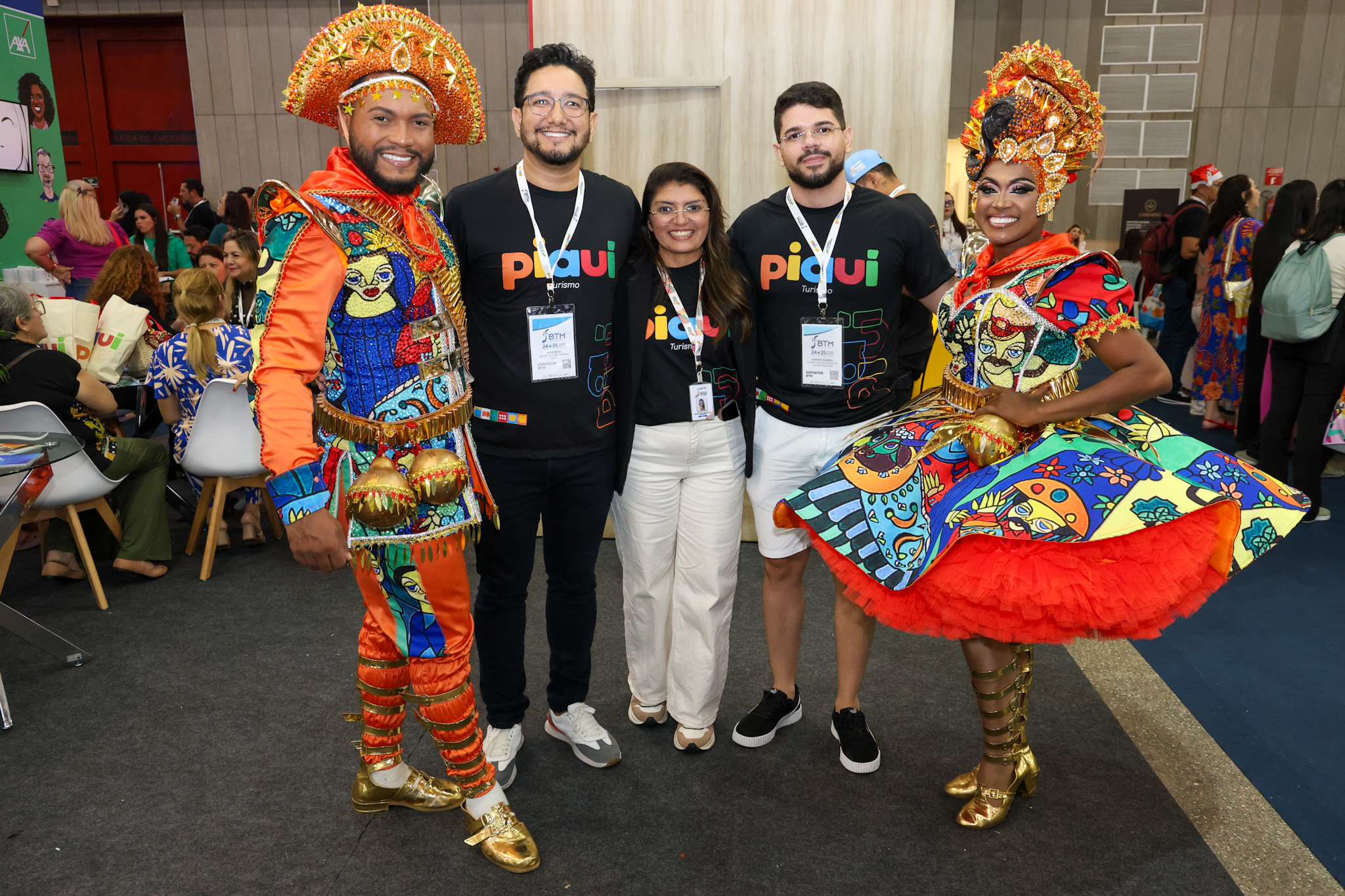 José Neto, secretário de Turismo do Piauí, Nathalia Alves e Vannoir Soares, da Setur-Piauí José Neto, secretário de Turismo do Piauí, Nathalia Alves e Vannoir Soares, da Setur-Piauí