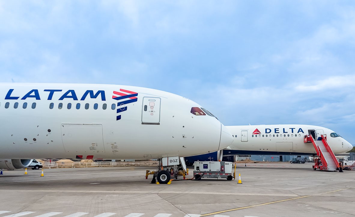 Em dois anos de joint venture, Delta e Latam registram crescimento de 68% em voos 1 LATAM 787 9 Delta A350 900 Em dois anos de joint venture, Delta e Latam registram crescimento de 68% em voos