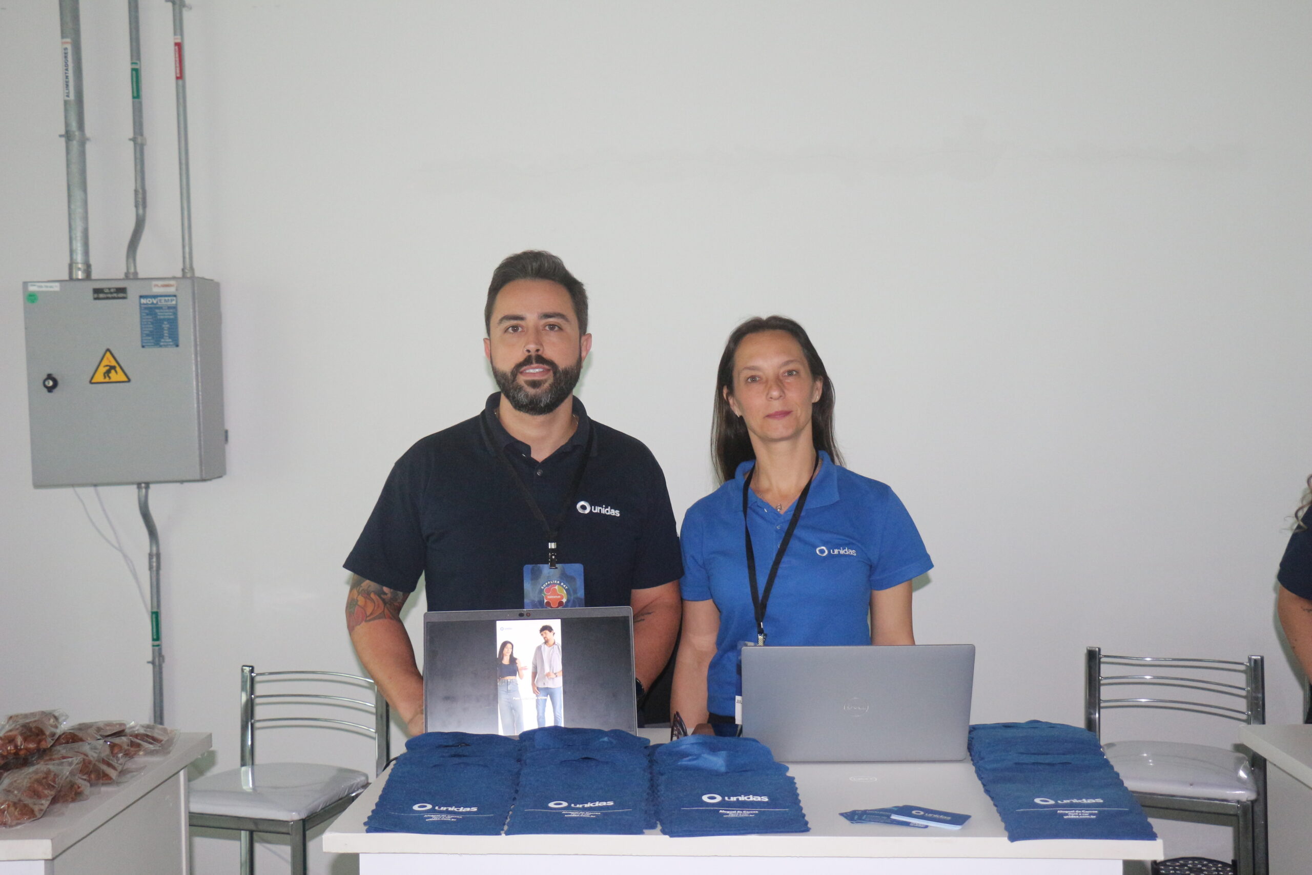 Leandro Doreto e Juliana Schneider, da Unidas Leandro Doreto e Juliana Schneider, da Unidas