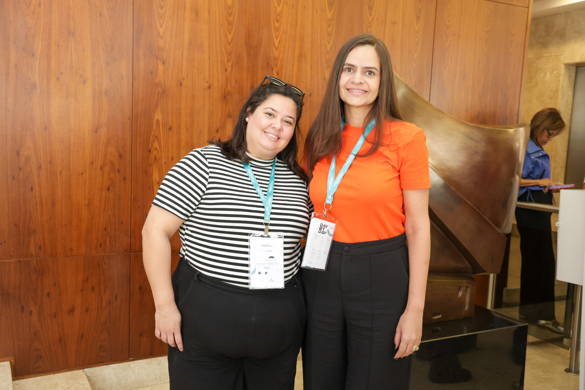Lígia Garcia, da Nova Opção Turismo, e Lilian Lorenzetti, da Fidelity Turismo