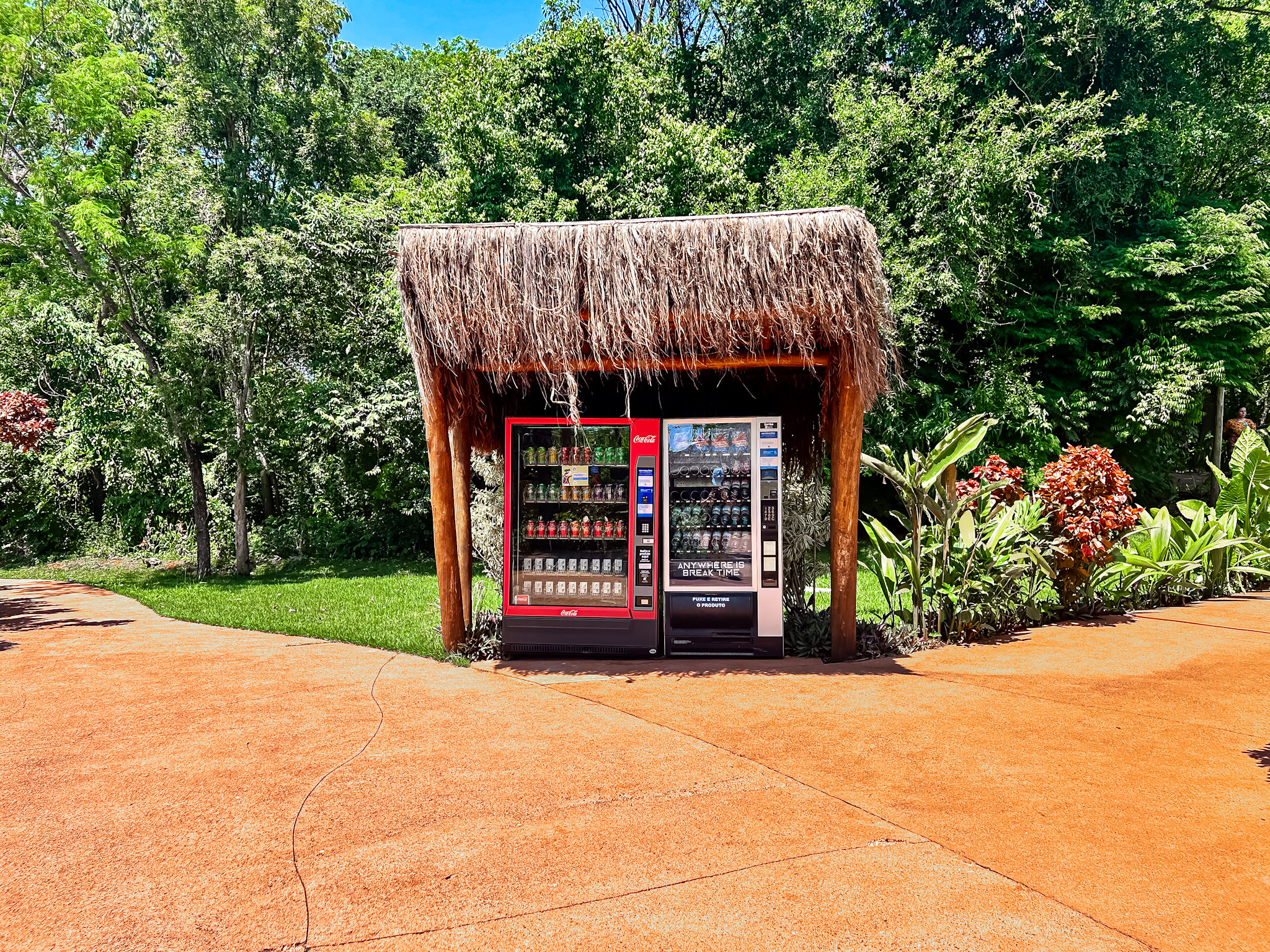 Máquinas de venda de bebidas e alimentos estão disponíveis no Blue Park Máquinas de venda de bebidas e alimentos estão disponíveis no Blue Park
