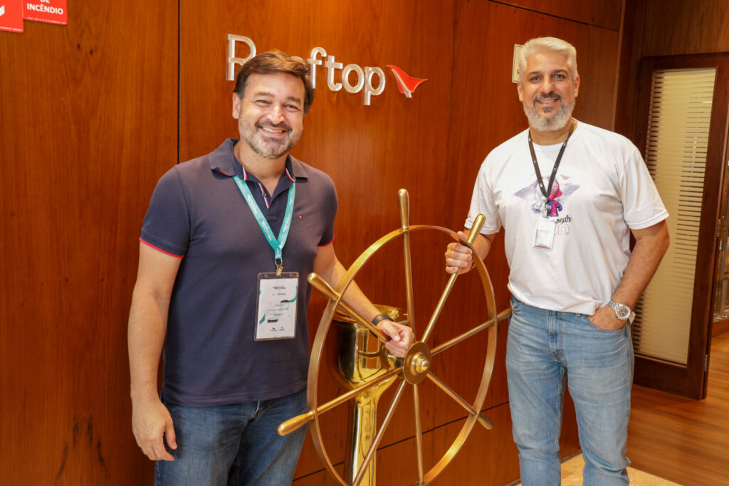 Marcelo Gatti, da G.Tour, e Marcelo Rolim, da Ancoradouro Online