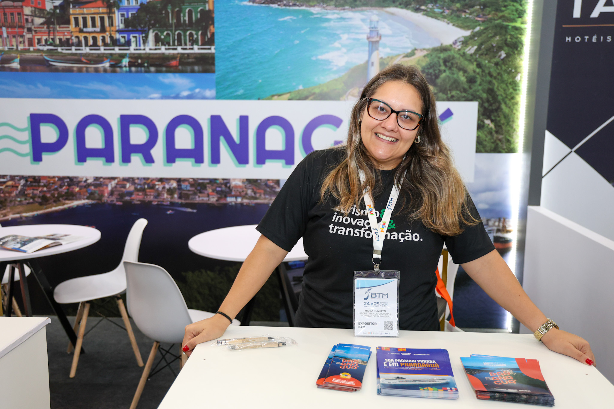 Maria Plahtyn, da Secretaria de Cultura e Turismo de Paranaguá Maria Plahtyn, da Secretaria de Cultura e Turismo de Paranaguá