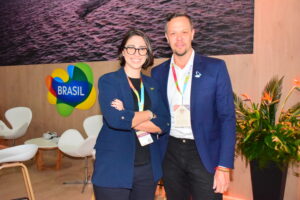 Marjorie Mynssen e Bruno Reis, da Embratur (Ana Azevedo/M&E)