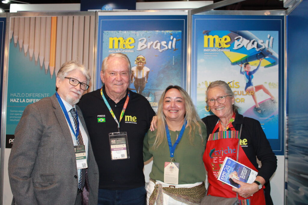 Miguel Andrade e Márcia Andrade, da Transmudi, e Roy Taylor e Rosa Masgrau, do M&E