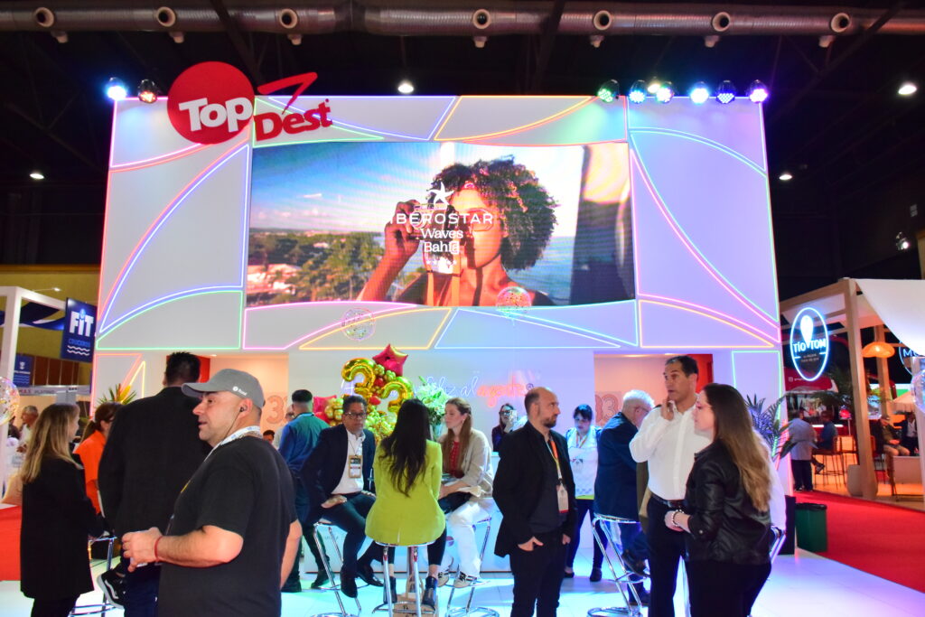 Os hotéis Iberostar estiveram em evidência em estandes no pavilhão da Argentina