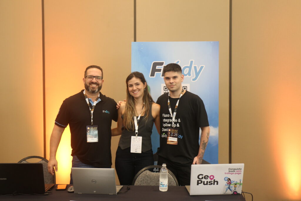 Régis Maciel, Amanda Ferreira e Rafael Vasconcelos, da Frédy
