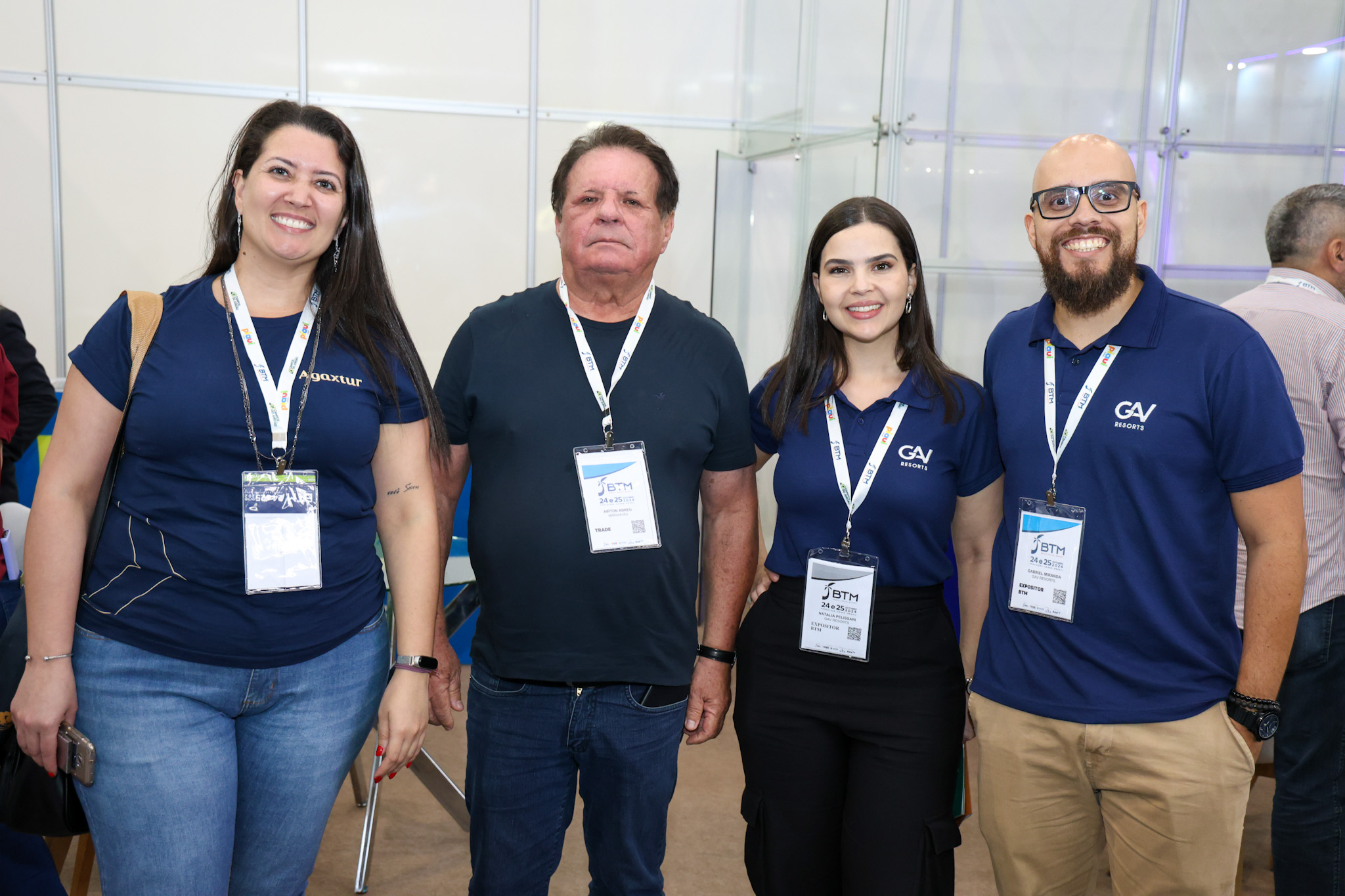 Renata Pereira, da Agaxtur, Airton Abreu, do Governo do Maranhão, Natália Pelissari e Gabriel Miranda, da GAV Resorts Renata Pereira, da Agaxtur, Airton Abreu, do Governo do Maranhão, Natália Pelissari e Gabriel Miranda, da GAV Resorts