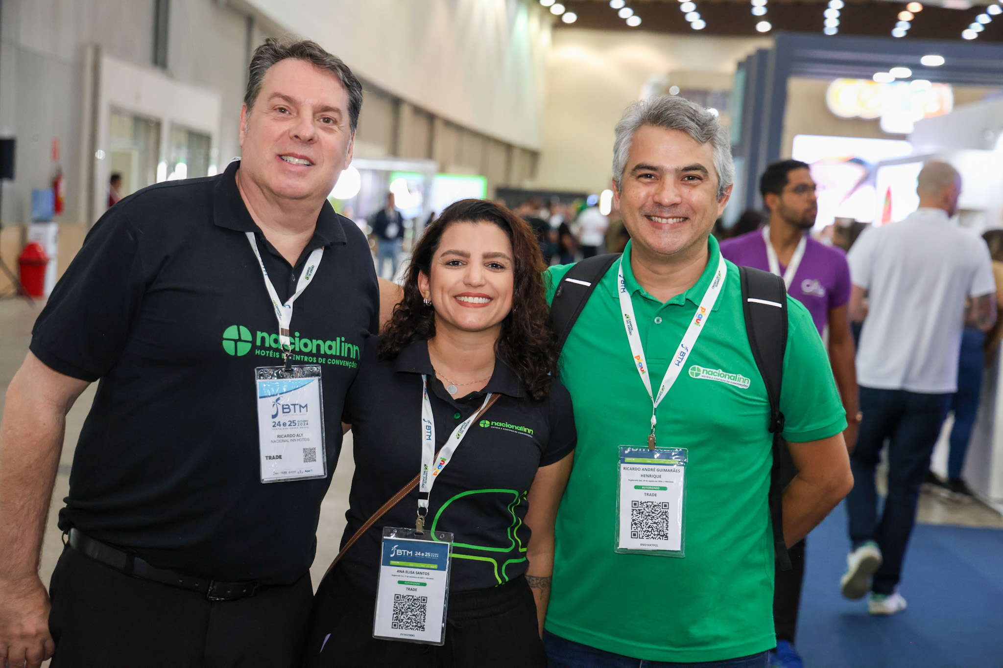 Ricardo Aly, Ana Elisa Santos e Ricardo André Guimarães, do Nacional Inn Hotéis Ricardo Aly, Ana Elisa Santos e Ricardo André Guimarães, do Nacional Inn Hotéis