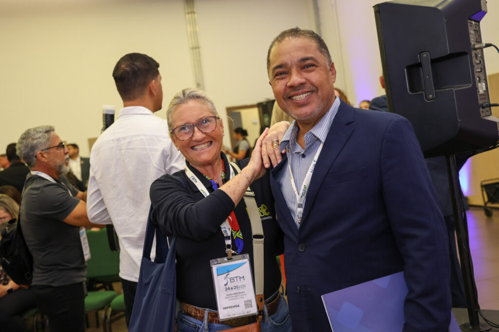 Rosa Masgrau, do M&E, e Cláudio Jr., do BTM