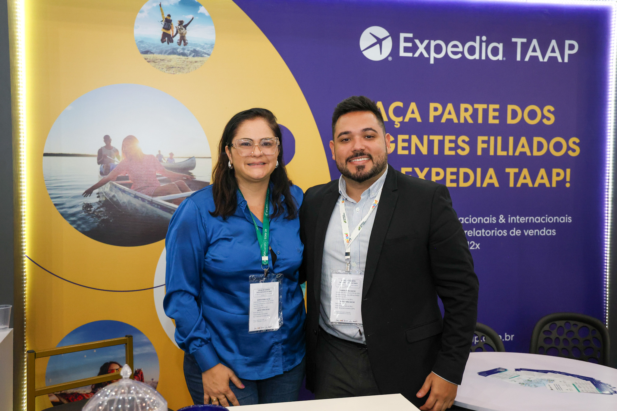 Simone Peixoto e Eduardo Senra, da Expedia TAAP Simone Peixoto e Eduardo Senra, da Expedia TAAP