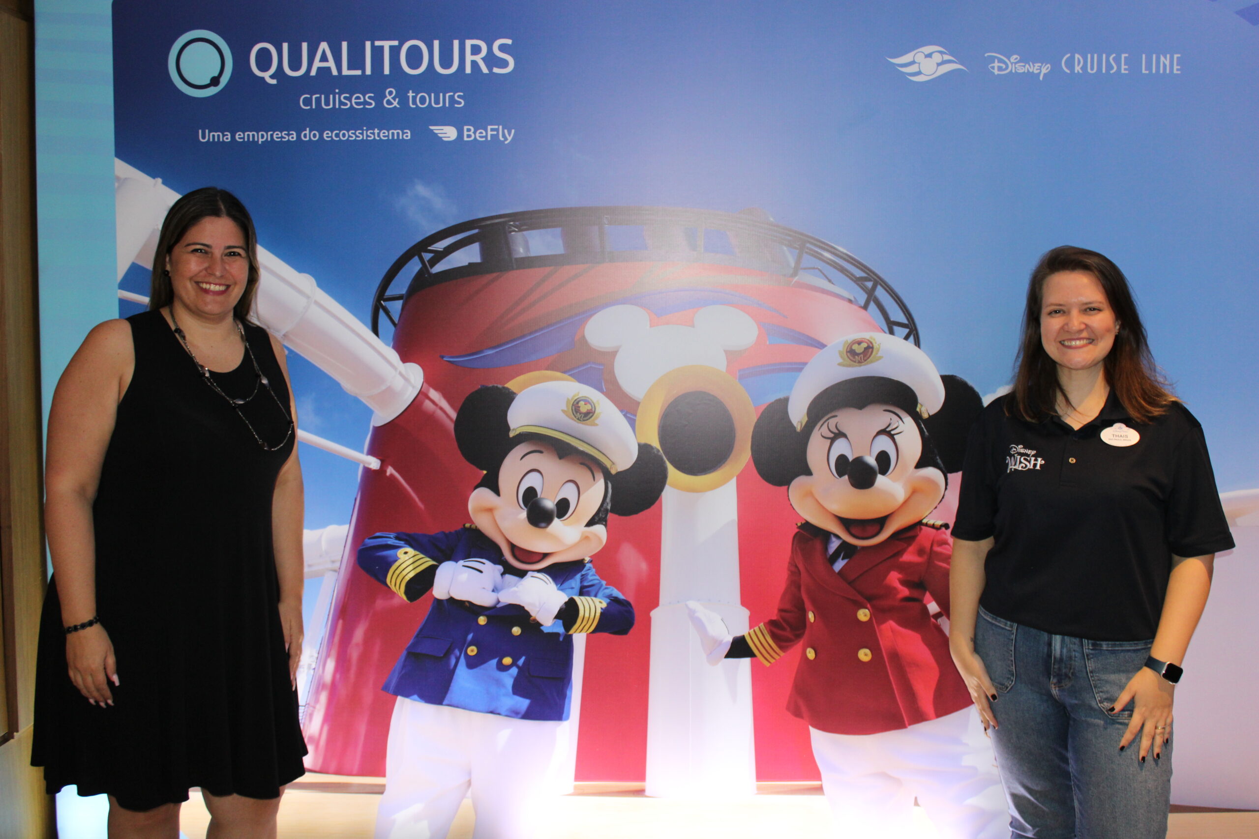 Sindy Estrella, da I&Ville com Thais Ramos, da Disney