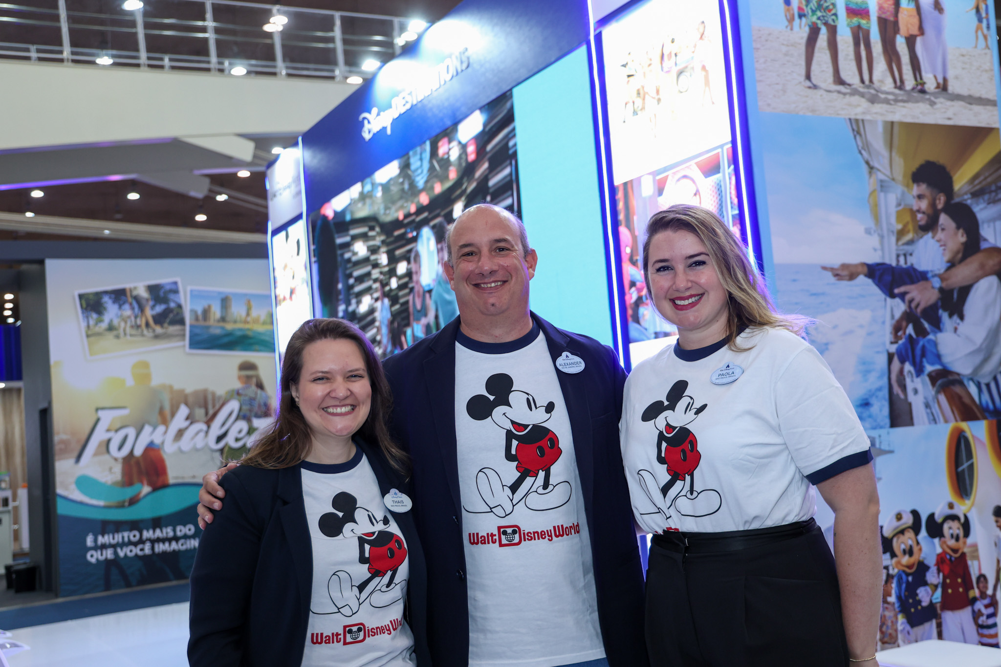 Thais Ramos, Alexander Hain, e Paola Di Buono, da Disney Thais Ramos, Alexander Hain, e Paola Di Buono, da Disney