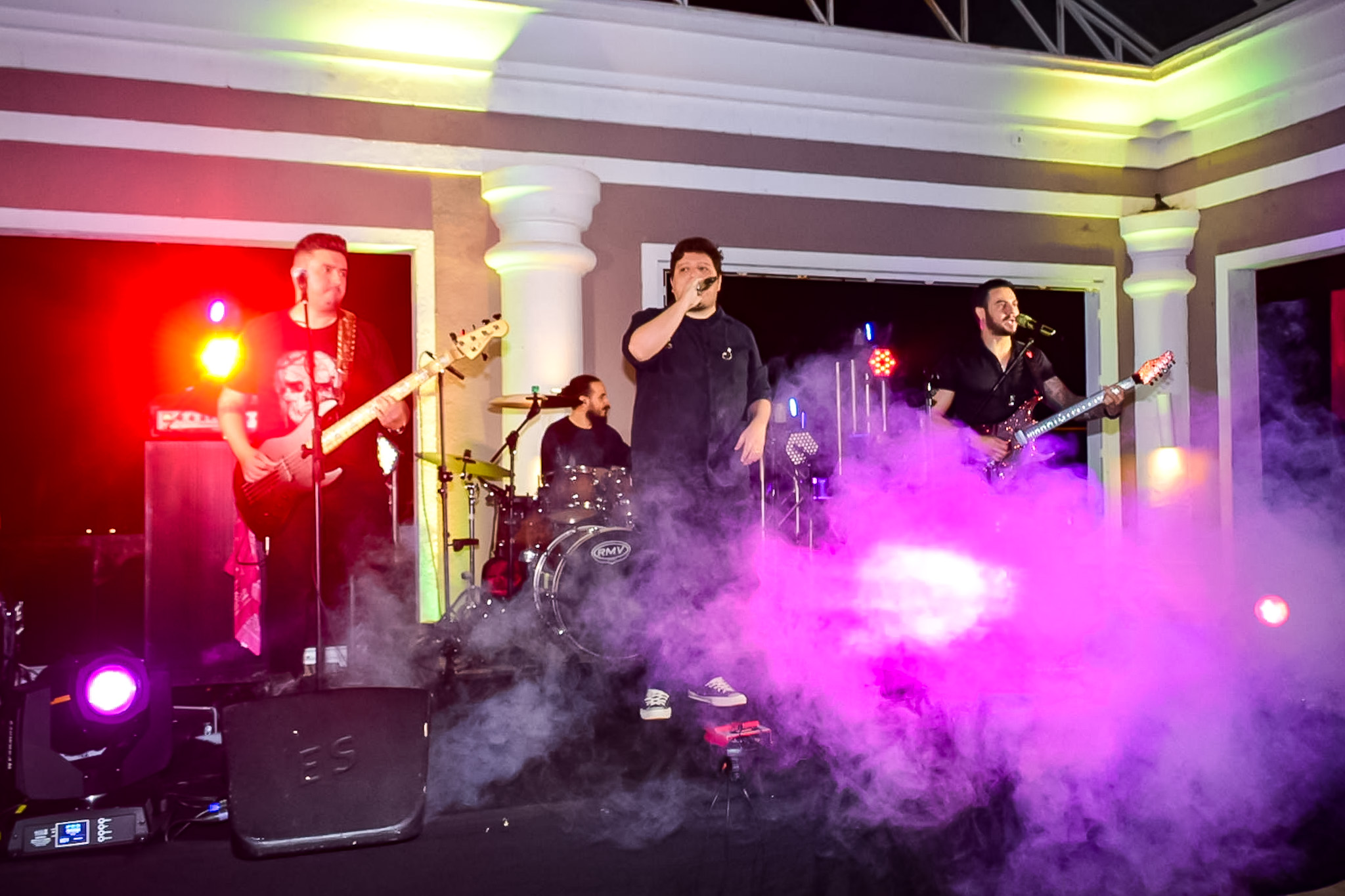 Uma banda ao vivo animou os agentes parceiros da BWT Uma banda ao vivo animou os agentes parceiros da BWT