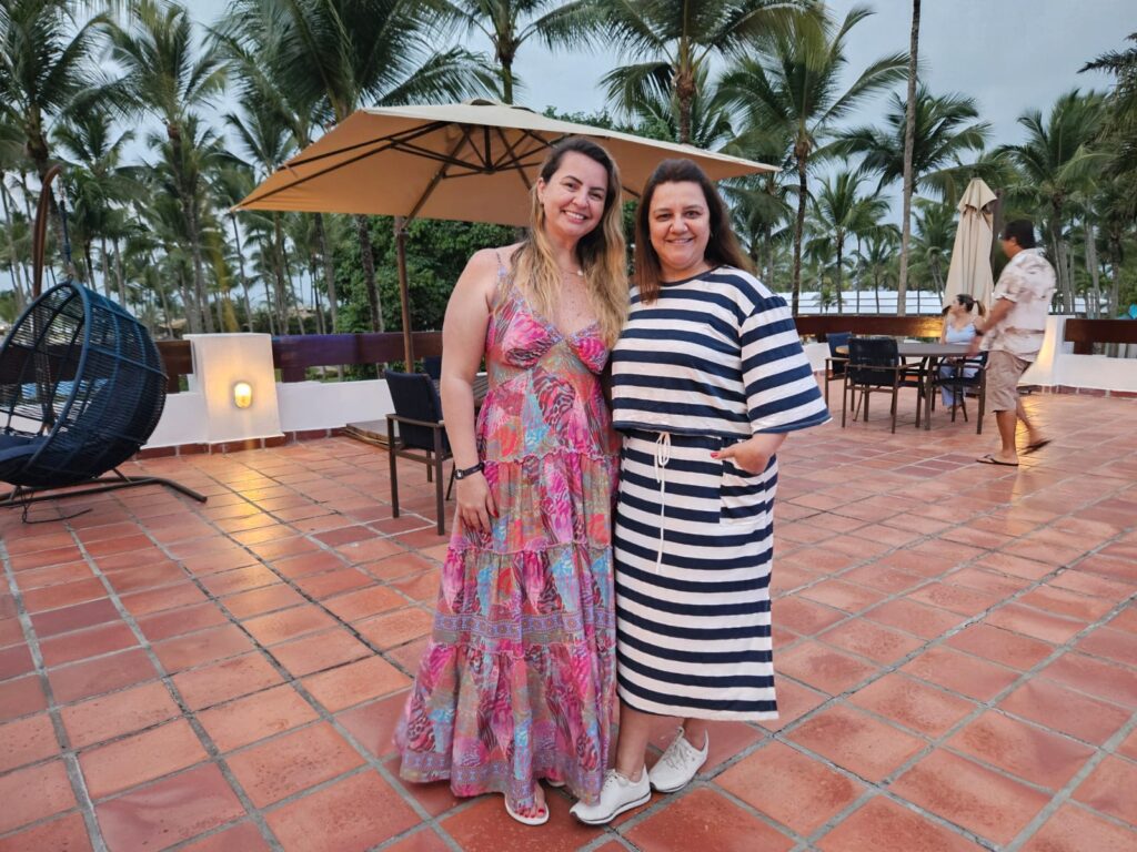 Amanda Pipa, da GW Travel, e Karla Santos, da Ibiza Turismo