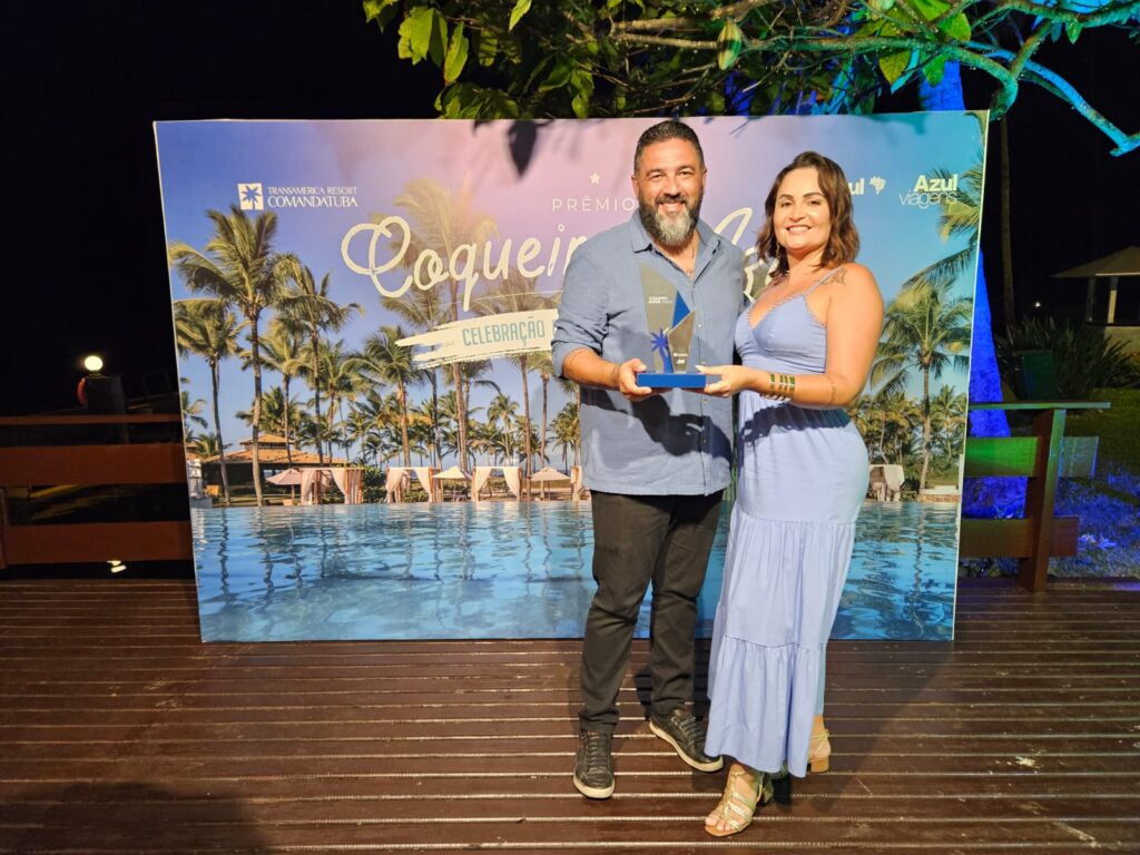 João Vianna e Jaqueline Farias, da Ertour Receptivo